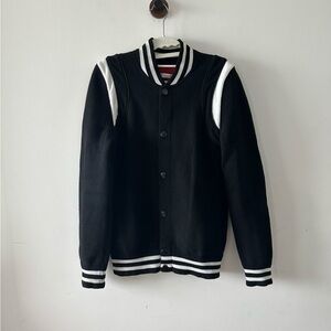 🚩steal authentic Givenchy Black and White Bomber Jacket